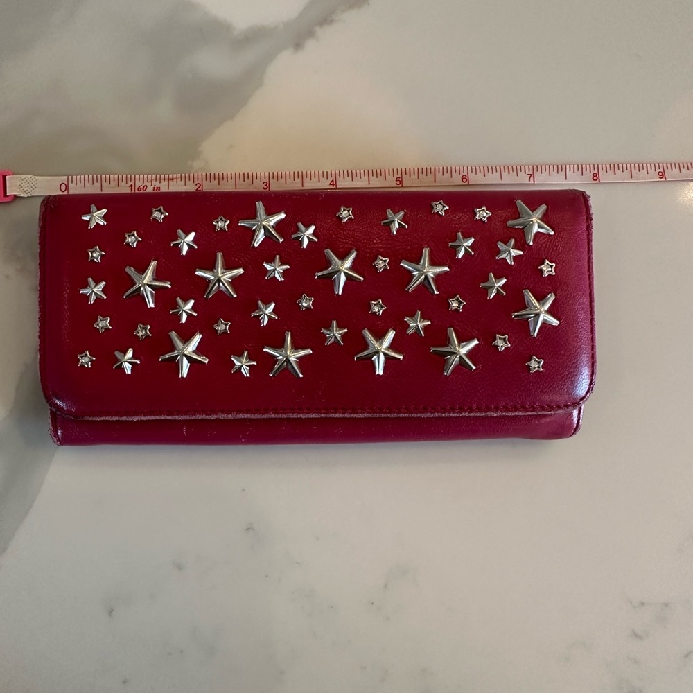 Authentic Jimmy Choo wallet with box and dust bag.